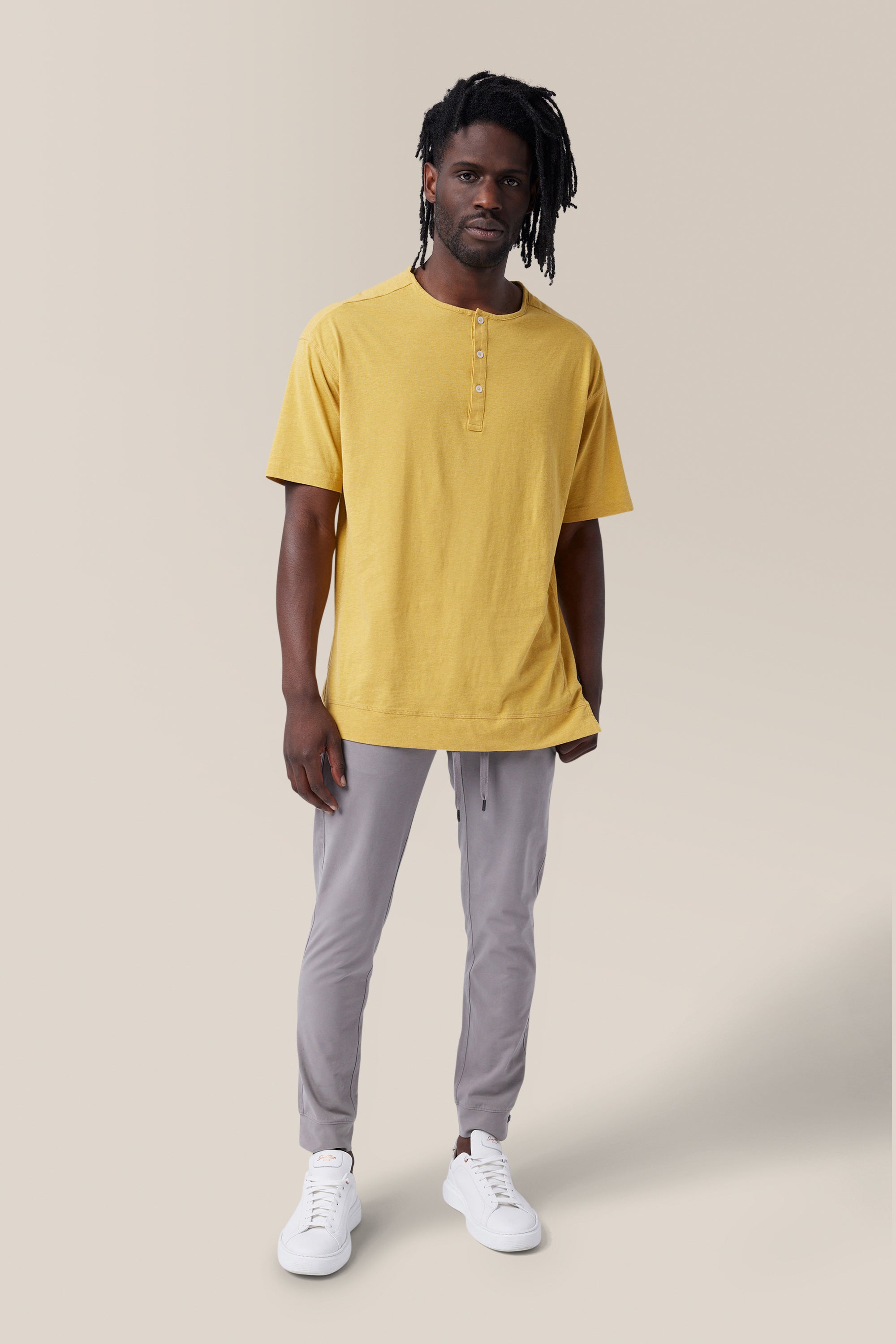Short Sleeve Henley | Cotton Jersey
