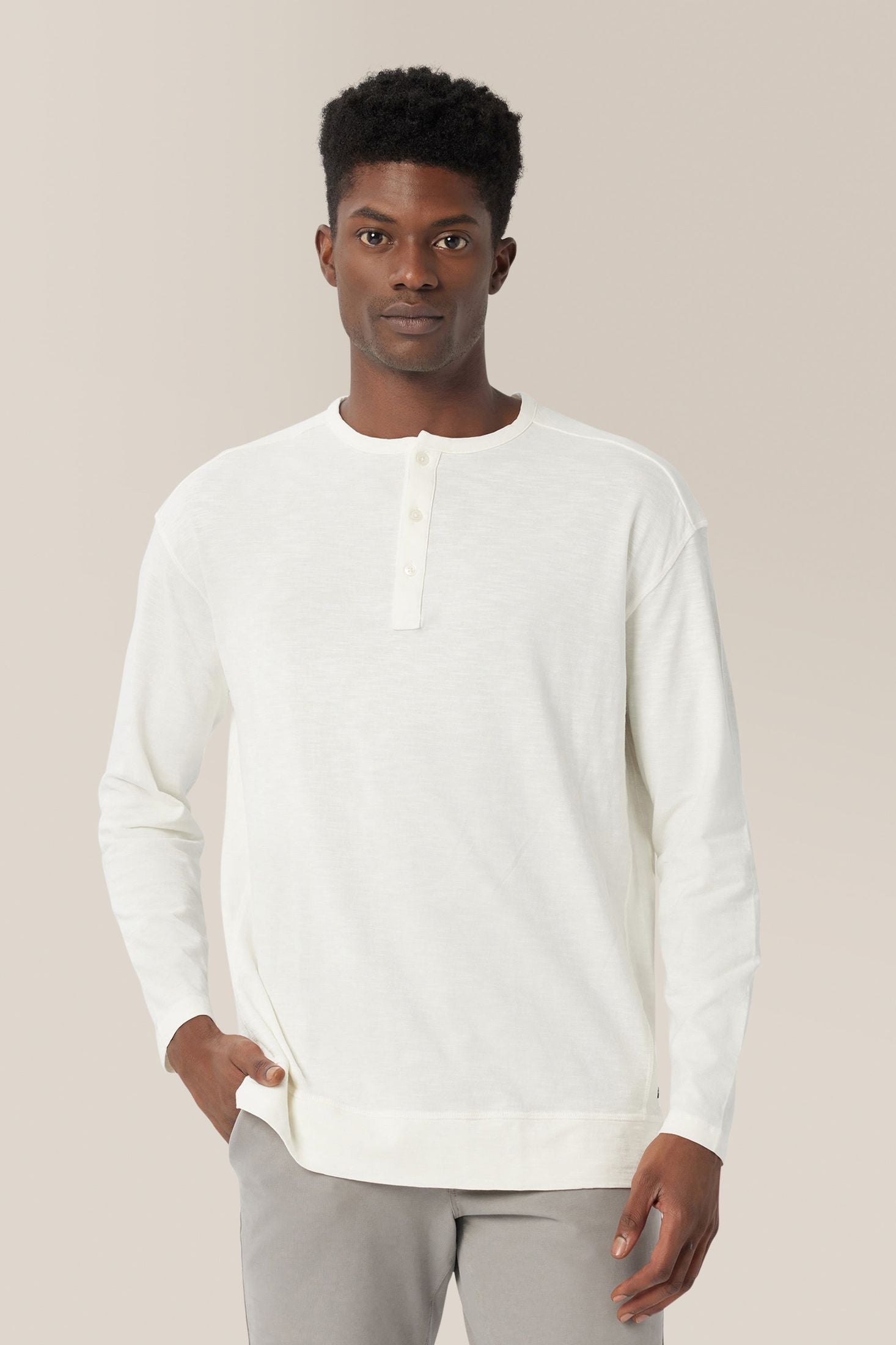 Relaxed Henley | Cotton