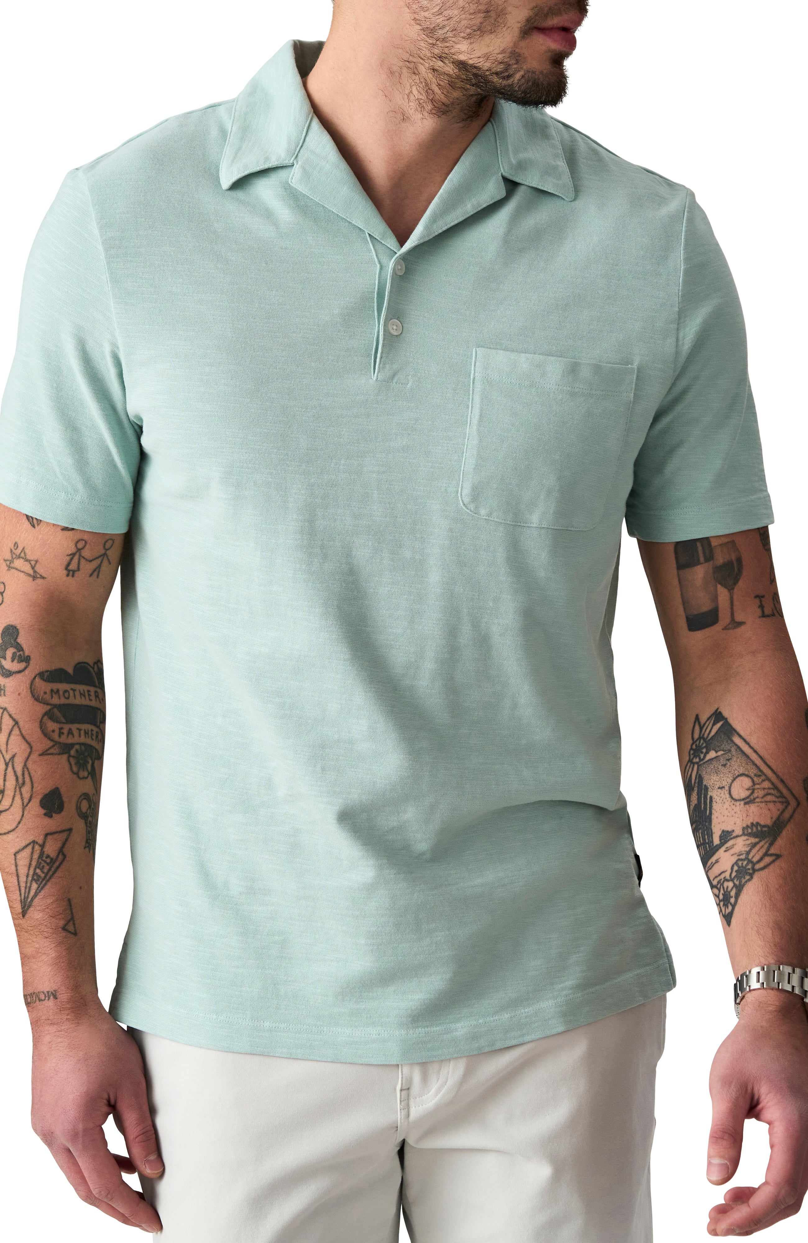 Camp Collar Knit Shirt | Cotton