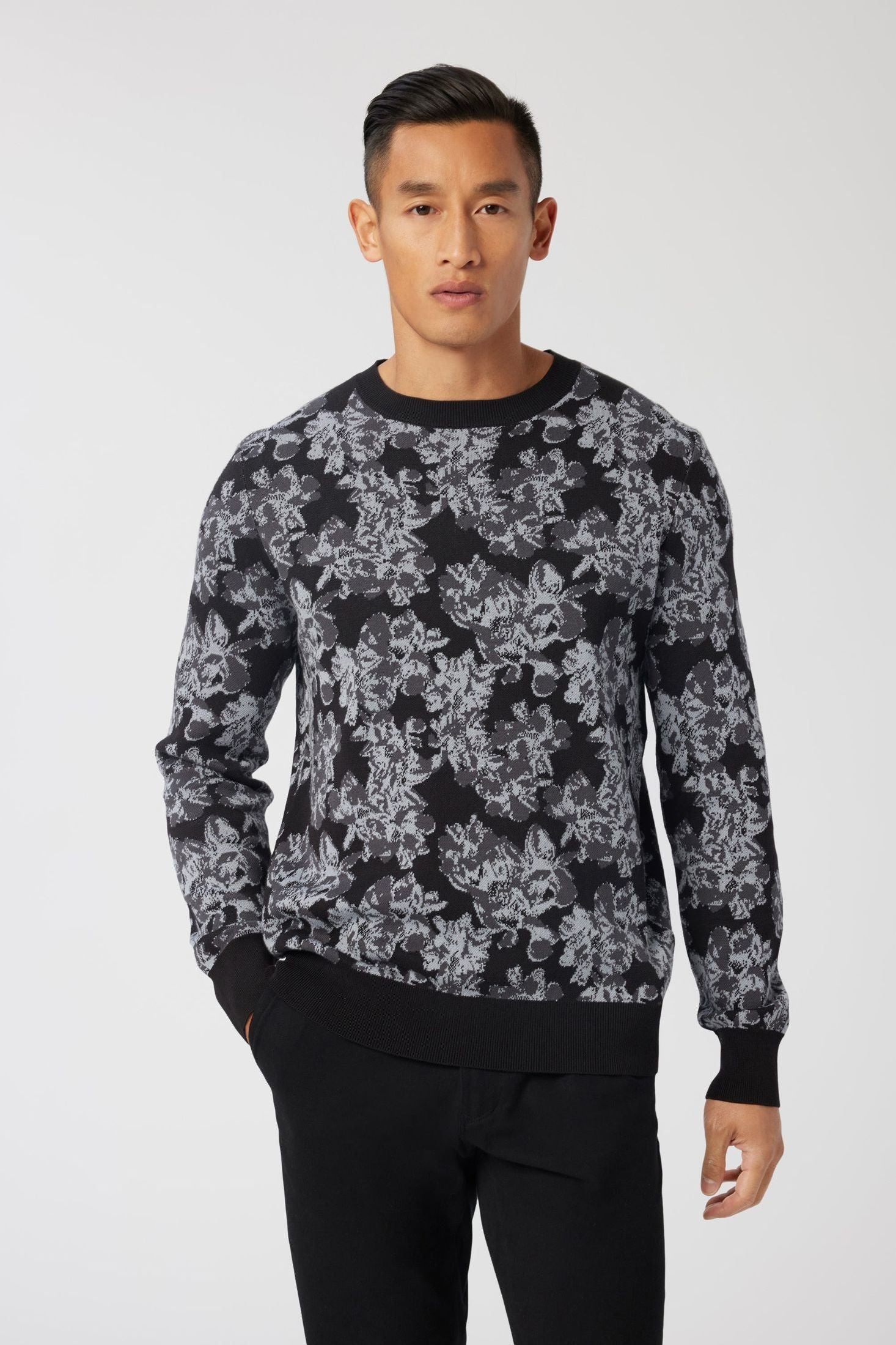 The House of LR&C | Good Man Brand | Printed Jacquard Sweater | Organic