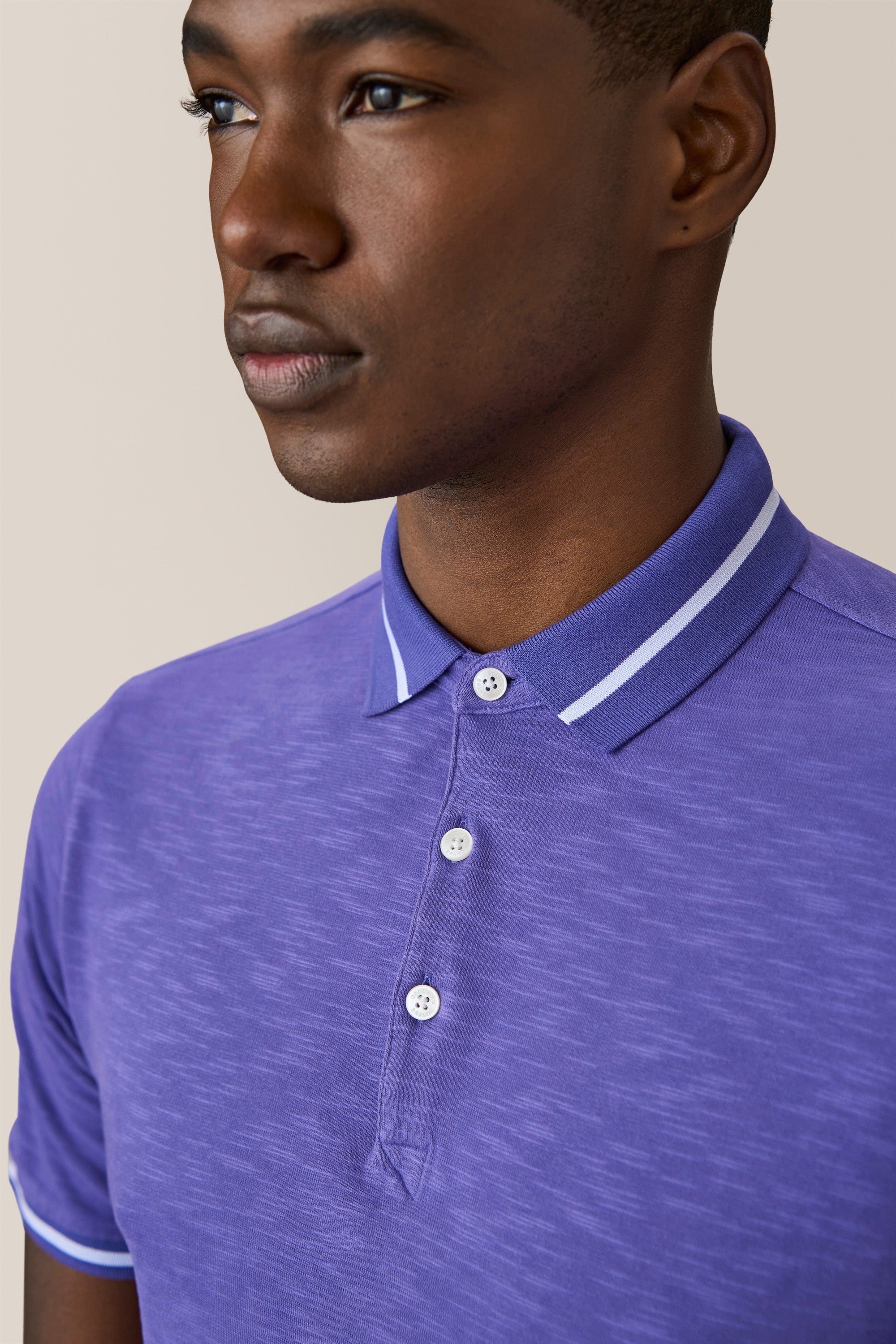 Blue Iris Polo Detail