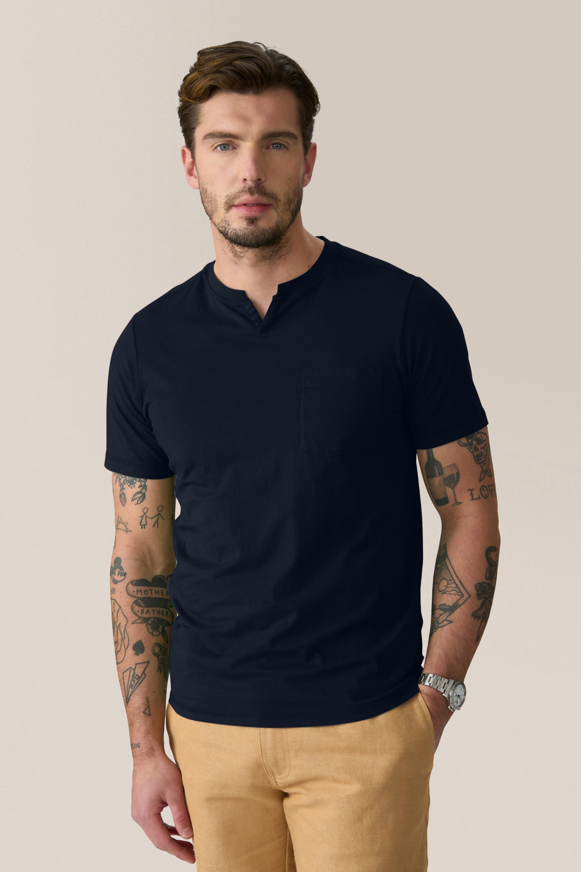 Victory V-Notch Tee | Premium Cotton Jersey