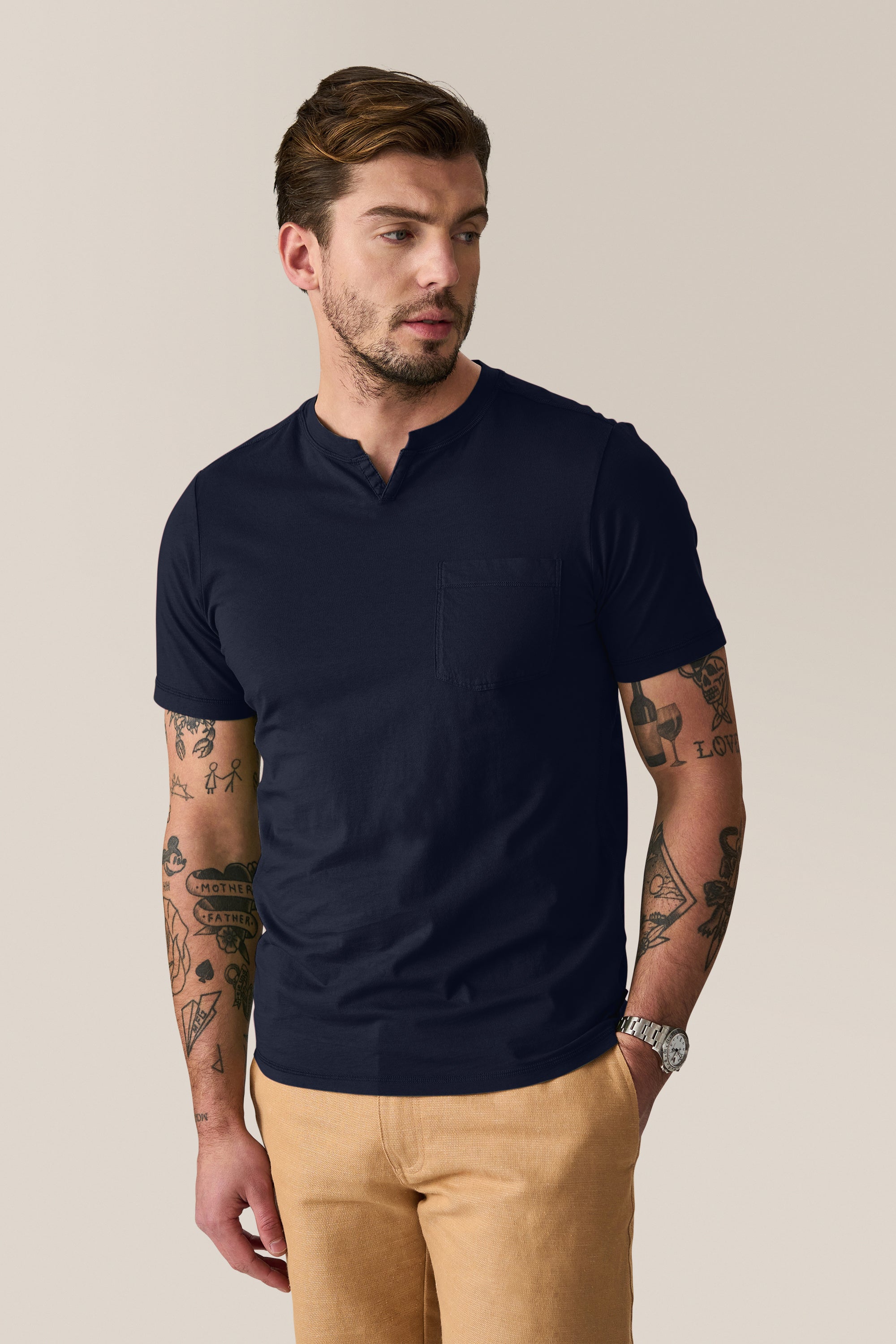 Victory V-Notch Tee | Premium Cotton Jersey