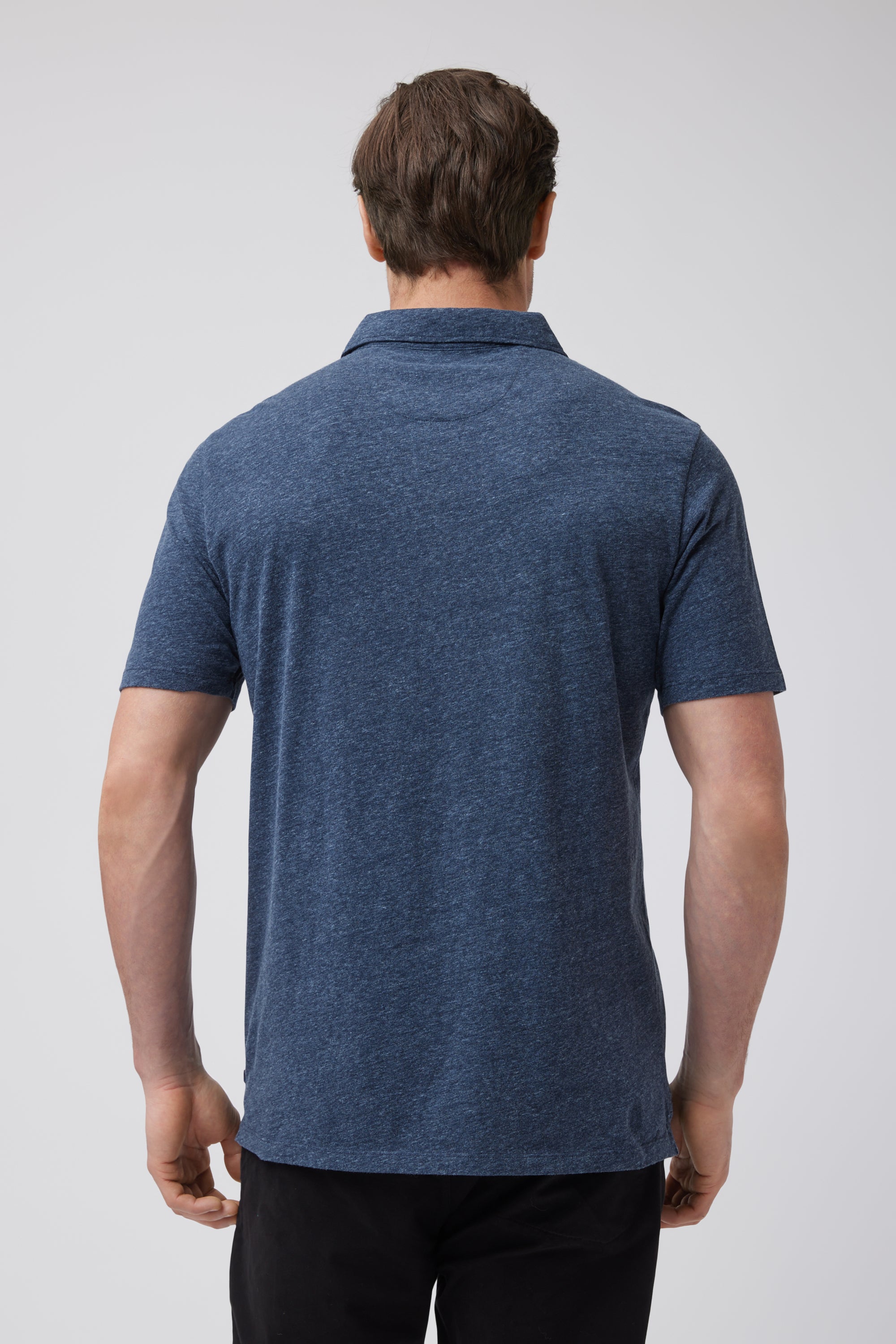 Victory V-Notch Polo | in Akaska Stripe