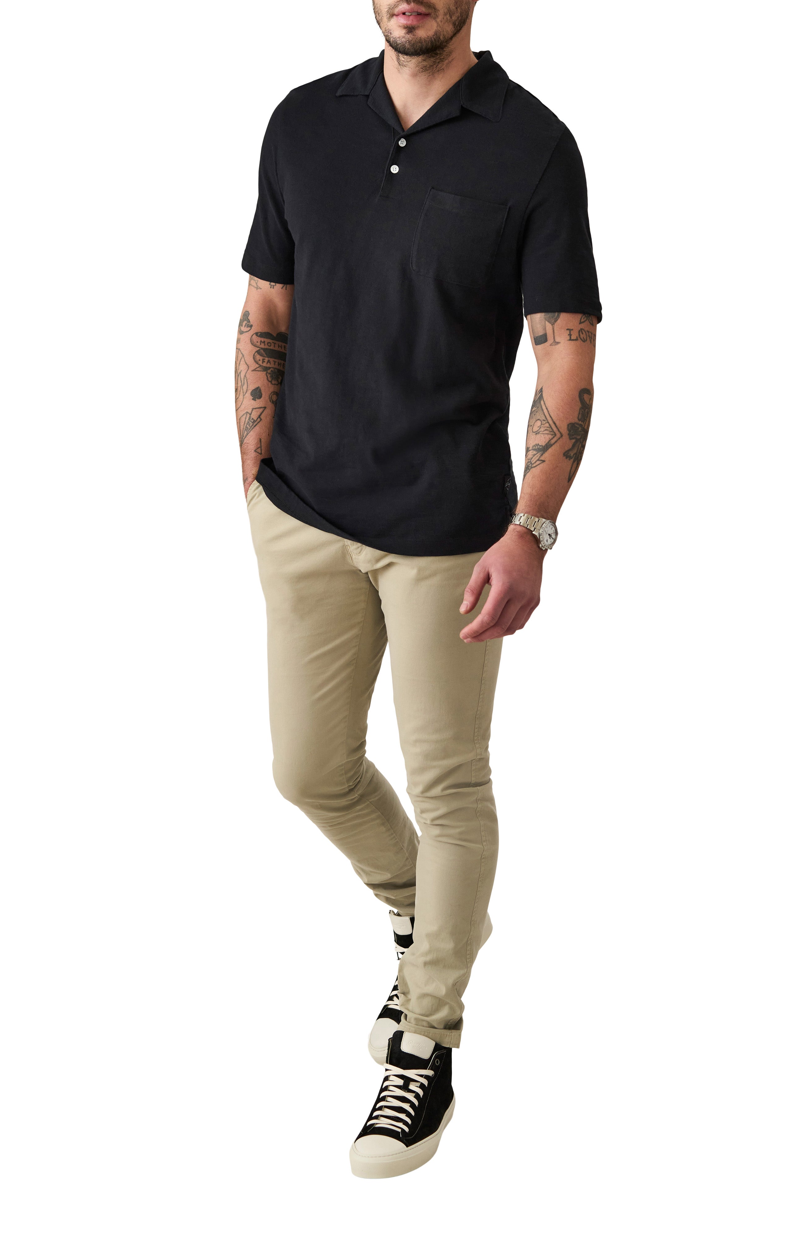 Camp Collar Knit Shirt | Cotton