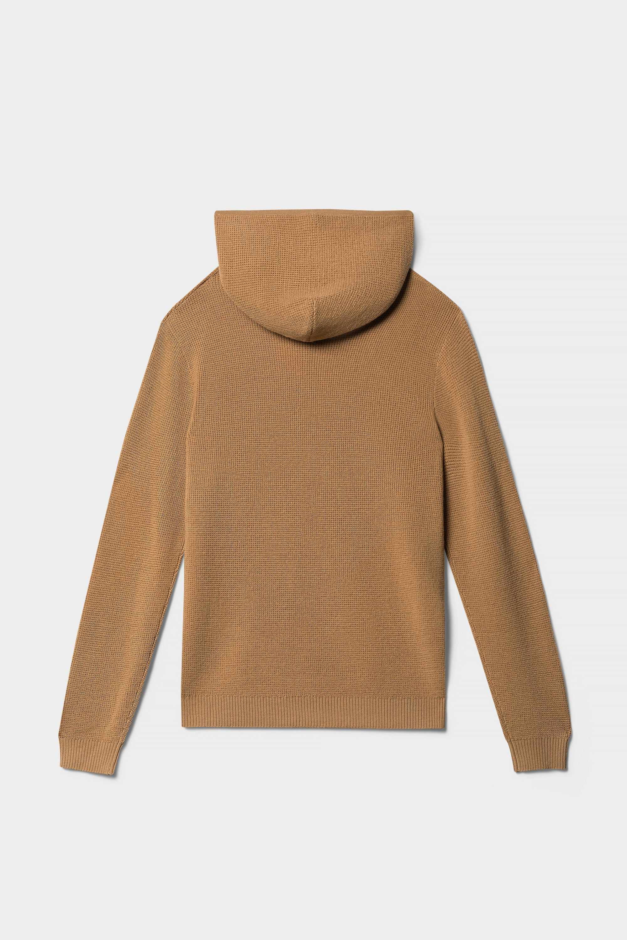 Aspire Waffle Stitch Hoodie Responsible Merino Wool