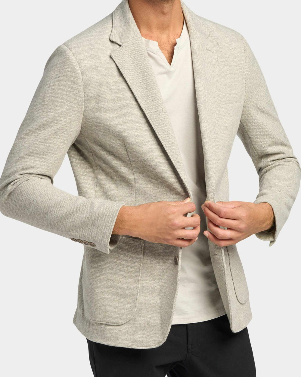 Knit Blazer with Recycled Polyester | Men's Clothing | Good Man Brand ...