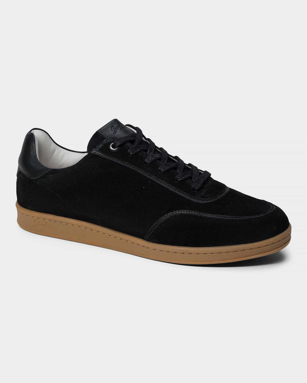 Perry Ellis America Franklin Men’s Sneakers Black Leather Suede Casual Shoes Perry Ellis Mens 11.5 America Franklin Black Brown Leather  main image 2